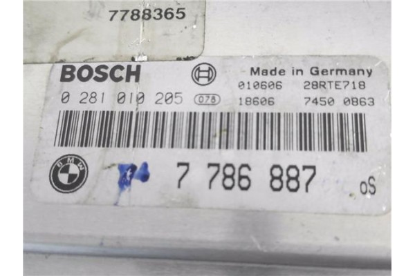 Recambio de centralita para bmw serie 3 berlina (e46) 2.0 320d referencia OEM IAM 7786887 281010205 