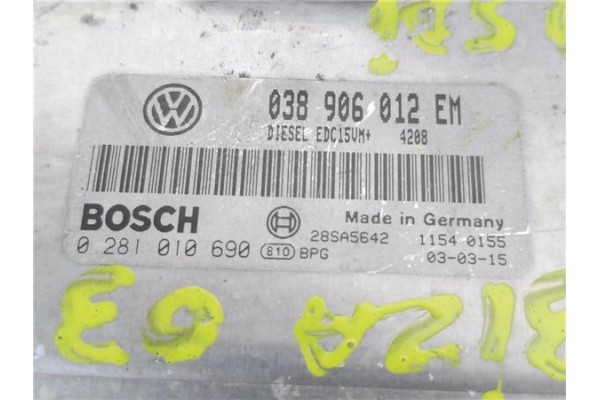 Recambio de centralita para seat ibiza (6l1) 1.9 sdi referencia OEM IAM 038906012EM 281010690 