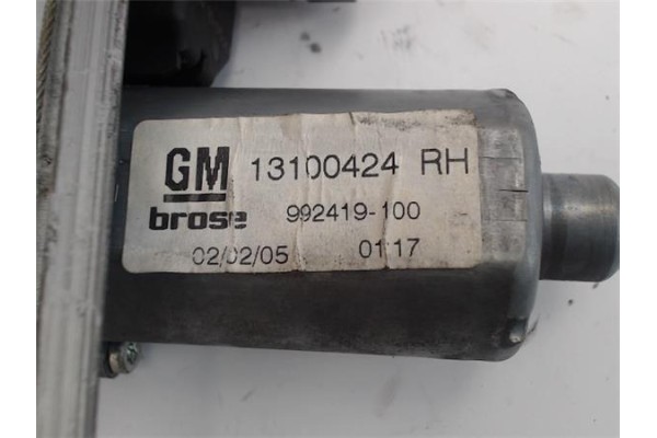 Recambio de mecanismo elevalunas trasero derecho para opel astra h berlina referencia OEM IAM 140309 13100424 