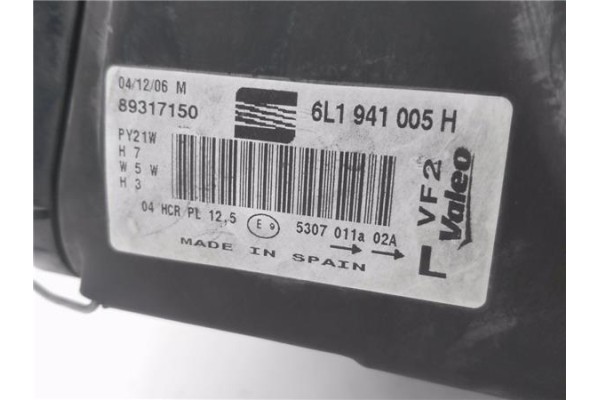 Recambio de faro delantero izquierdo para seat ibiza (6l1) 1.4 fresh referencia OEM IAM 6L1941005H  