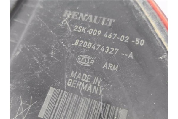 Recambio de piloto trasero derecho para renault scenic ii (jm) 1.4 authentique referencia OEM IAM 8200474327A 2SK0094670250 