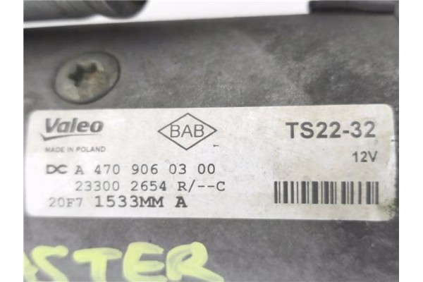 Recambio de motor arranque para renault master iii combi 2.3 l1h1 3,0t referencia OEM IAM A4709060300 233002654R 