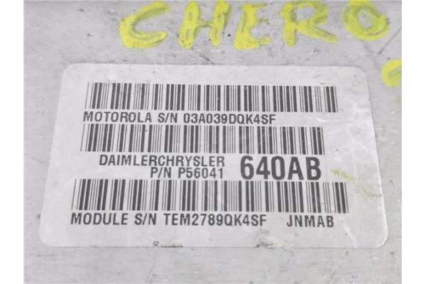 Recambio de centralita para jeep cherokee (j) 2.5 td referencia OEM IAM P56041640AB 03A039DQK4SF 