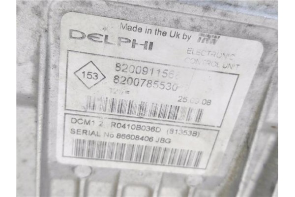 Recambio de centralita para dacia sandero i 1.5 dci referencia OEM IAM 8200911568 R0410B036D 