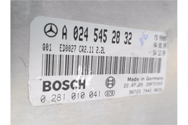 Recambio de centralita para mercedes-benz clase e (bm 210) berlina e 220 cdi (210.006) referencia OEM IAM A0245452832 281010041 