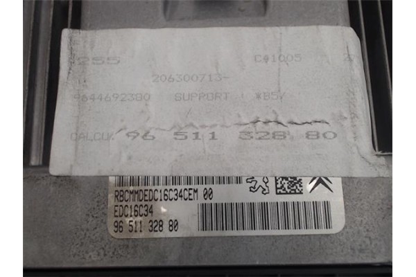Recambio de centralita para citroen c4 berlina 1.6 hdi referencia OEM IAM   