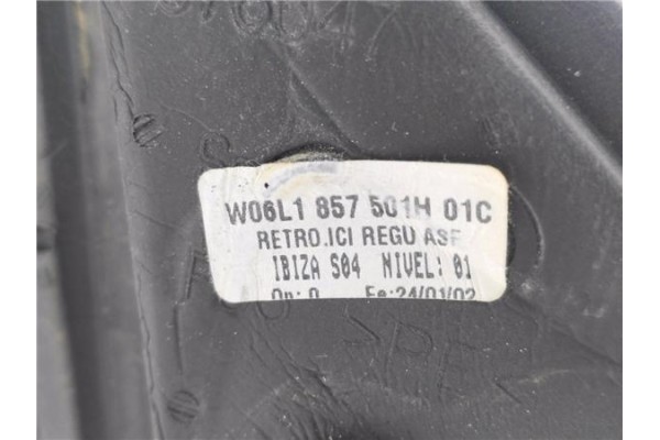 Recambio de retrovisor izquierdo para seat ibiza (6l1) 1.9 sdi referencia OEM IAM 6L1857501H  