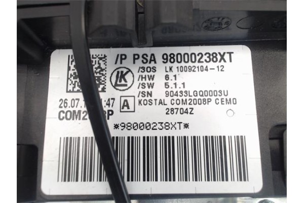 Recambio de mando intermitencia para citroen c4 berlina 1.6 exclusive referencia OEM IAM 98000238XT  