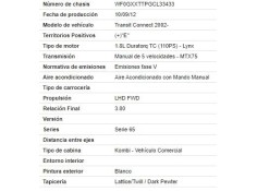 ford tourneo connect (tc7) del año 2012