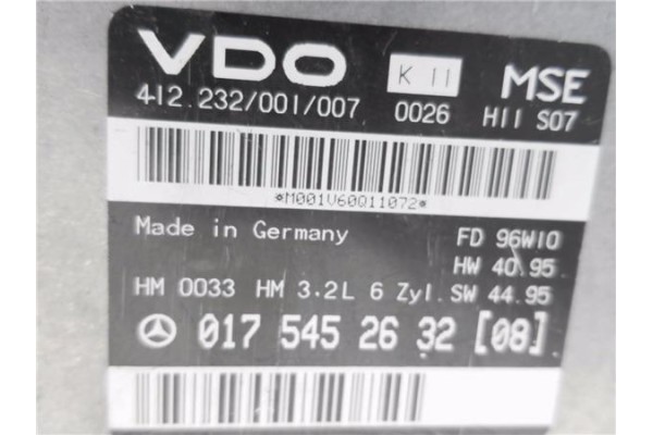 Recambio de centralita para mercedes-benz clase e (bm 210) berlina 2.8 280 (210.053) referencia OEM IAM 0175452632 4,12232E+11 