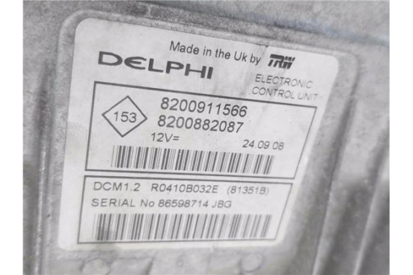 Recambio de centralita para renault twingo (cn0_) 1.5 dci (cn0e) referencia OEM IAM 8200911566 R0410B032E 