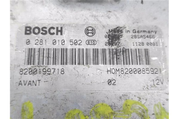 Recambio de centralita para renault kangoo i (f/kc0) 1.9 expression referencia OEM IAM 8200199718 281010502 