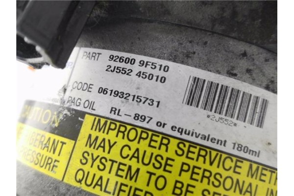 Recambio de compresor aire acond. para nissan primera berlina (p12) 1.6 referencia OEM IAM 926009F510 2J55245010 