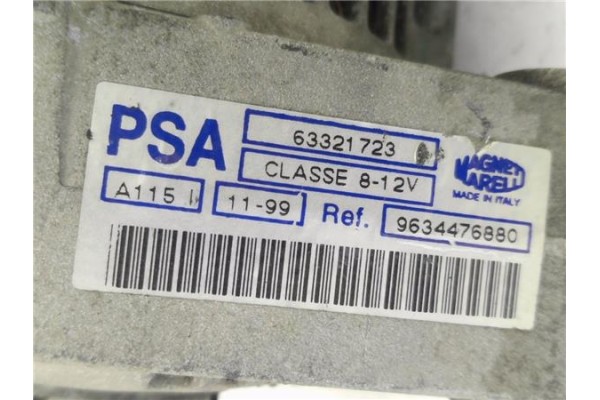 Recambio de alternador para citroen saxo 1.6 vts 16v referencia OEM IAM 9634476880  