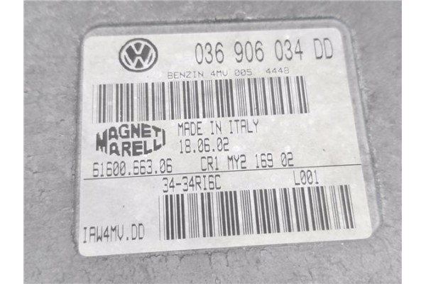 Recambio de centralita para volkswagen polo iv (9n1) 1.4 16v referencia OEM IAM 036906034DD 6160066306CR1MY216902 