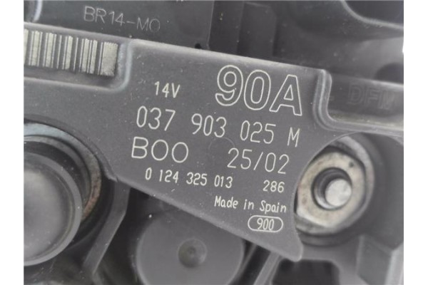 Recambio de alternador para volkswagen polo iv (9n1) 1.4 16v referencia OEM IAM 037903025M 0124325013 