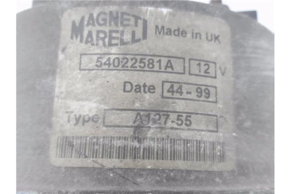Recambio de alternador para rover 100 (metro) (xp) 114 s/l/gta referencia OEM IAM 54022581A A12755 