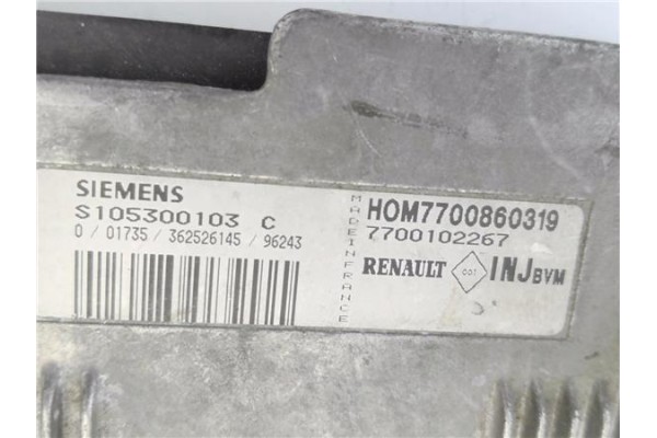 Recambio de centralita para renault megane i coupe (da0) 1.6 e (daof) referencia OEM IAM 7700860319 S105300103C 