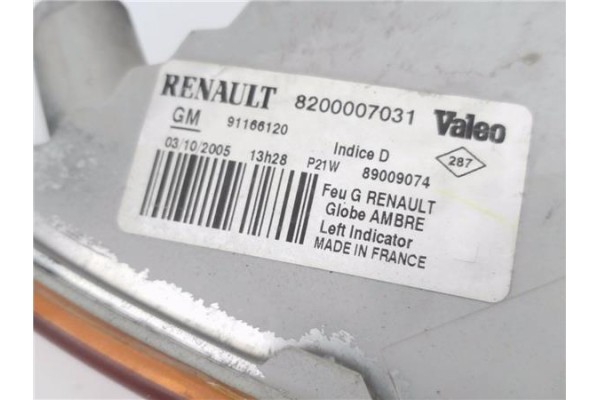 Recambio de intermitente delantero izquierdo para nissan primastar furgón (x83) dci 100 referencia OEM IAM 8200007031 91166120 