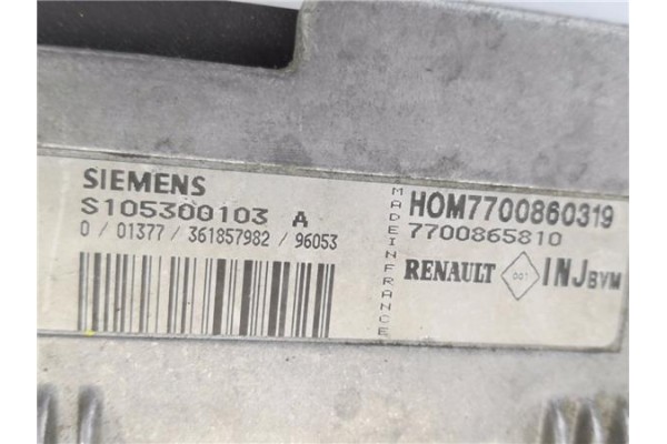 Recambio de centralita para renault megane i (ba0/1_) 1.6 referencia OEM IAM 7700860319 S105300103A 