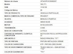 peugeot 308 del año 2008