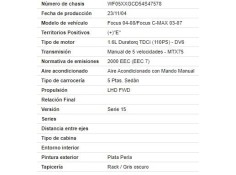 ford focus ii (da_) del año 2005
