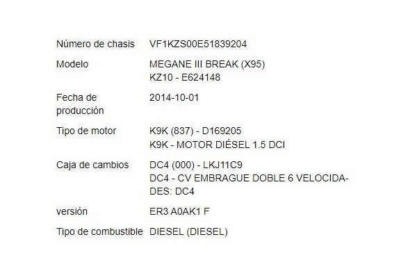 renault megane iii sport tourer del año 2014