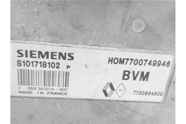 Recambio de centralita para renault clio i fase i / ii (b/c57) 1.4 referencia OEM IAM 7700749946 S101718102P 