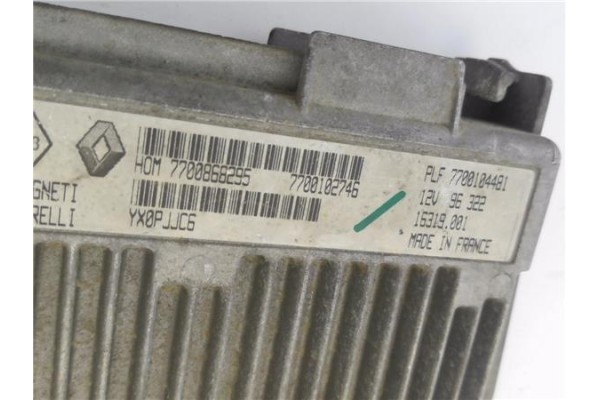 Recambio de centralita para renault clio i fase i / ii (b/c57) 1.2 (5/357y, 5/357k) referencia OEM IAM 7700868295 7700102746 