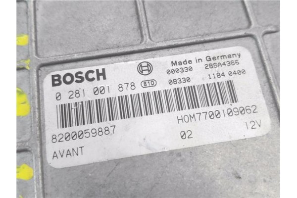Recambio de centralita para renault clio ii fase i (b/cb0) 1.9 dti (b/cb0u) referencia OEM IAM 8200059887 281001878 
