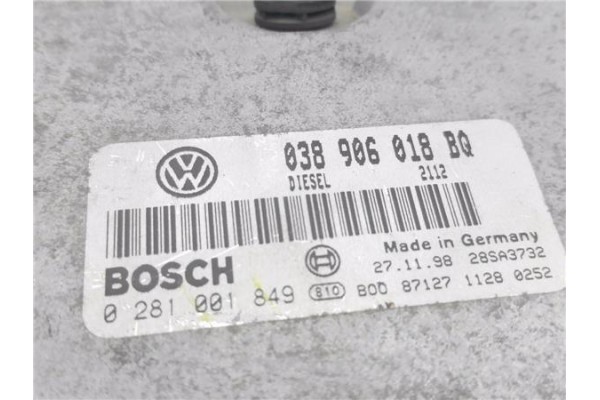 Recambio de centralita para skoda octavia berlina (1u2) 1.9 tdi glx referencia OEM IAM 038906018BQ 281001849 