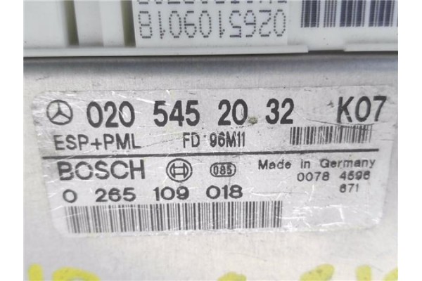 Recambio de centralita para mercedes-benz clase e (bm 210) berlina 4.2 420 (210.072) referencia OEM IAM 0205452032 265109018 
