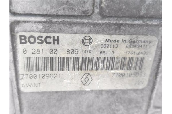 Recambio de centralita para renault scenic i (ja...) 1.9 dti (ja0n) referencia OEM IAM 7700109621 281001809 