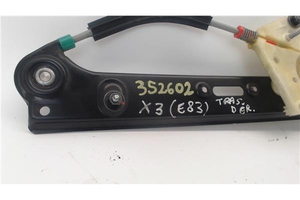Recambio de mecanismo elevalunas trasero derecho para bmw serie x3 (e83) referencia OEM IAM 51353448252 3448252 3448252 , BMW