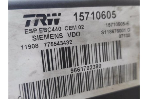 Recambio de nucleo abs para peugeot 407 sw 1.6 business line referencia OEM IAM 15710605 15710505E 