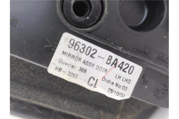 Recambio de retrovisor electrico izquierdo para nissan primera berlina (p12) 1.9 dci referencia OEM IAM 96302BA420 E9014180 
