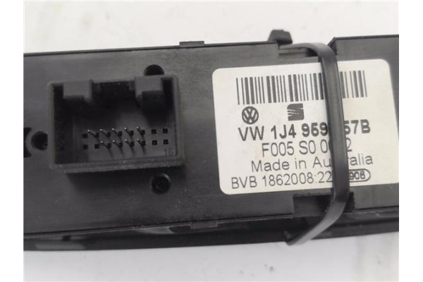 Recambio de mando elevalunas delantero izquierdo para seat leon (1m1) 1.9 tdi referencia OEM IAM 1J4959857B  