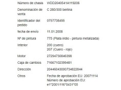 mercedes-benz clase c (bm 204) berlina del año 2008