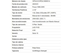 ford focus (daw, dbw) del año 2001