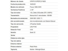 ford focus sedán (dfw) del año 2002