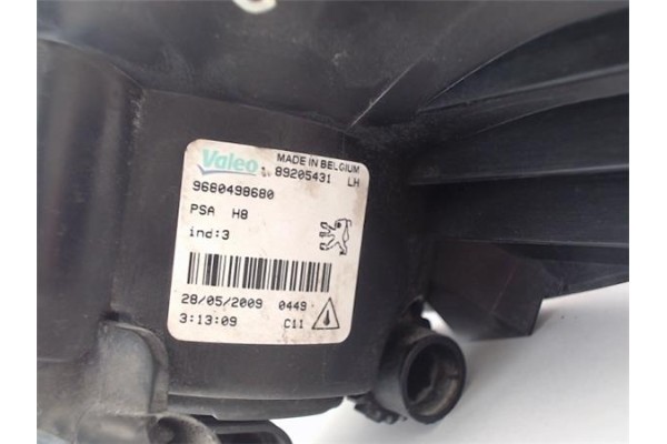 Recambio de faro antiniebla izquierdo para peugeot 308 referencia OEM IAM 9680498680 89205431 6208F0 , PEUGEOT