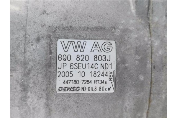 Recambio de compresor aire acond. para skoda fabia (6y2/6y3) 1.4 tdi referencia OEM IAM 6Q0820803J 4471807284 