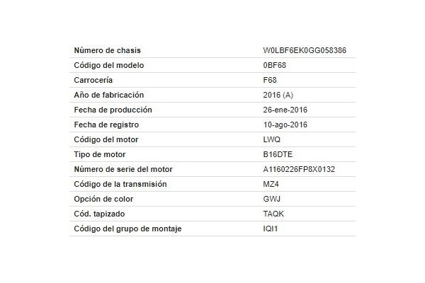 opel astra k berlina 5p del año 2016