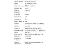 toyota auris (e15) del año 2008
