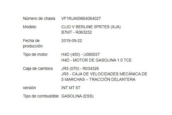 renault clio v del año 2020