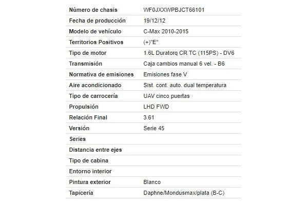 ford c-max (cb7) del año 2013