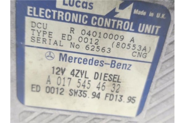 Recambio de centralita para mercedes-benz clase c (bm 202) berlina 2.2 220 diesel (202.121) referencia OEM IAM A0175454632 R0401