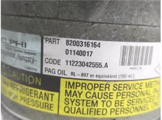 Recambio de compresor aire acond. para nissan almera (n16/e) 1.5 dci referencia OEM IAM 8200316164 1140017 