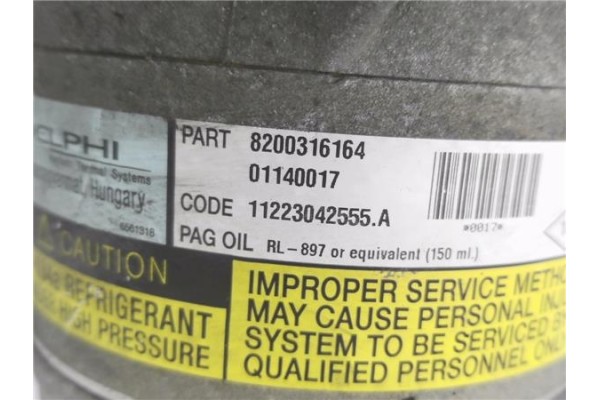 Recambio de compresor aire acond. para nissan almera (n16/e) 1.5 dci referencia OEM IAM 8200316164 1140017 