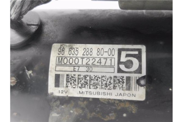 Recambio de motor arranque para peugeot 308 1.6 hdi referencia OEM IAM 9663528880 M000T22471 